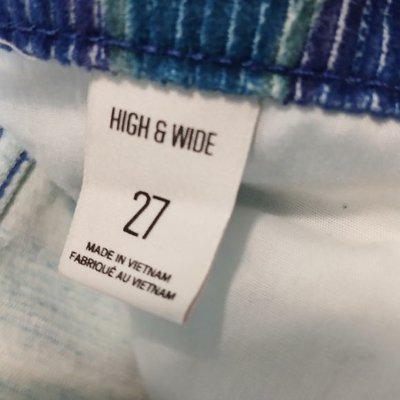 BDG high & wide purple & blue corduroy pants women's size 27 hippie groovy - Picture 4 of 7